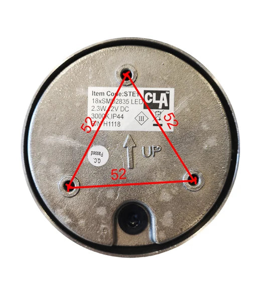 STE: LED Exterior Surface Mounted Eyelid Step / Wall Lights IP44 - 12V