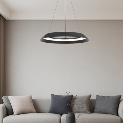 HOVIN 58CM LED Pendant Light Large - Black