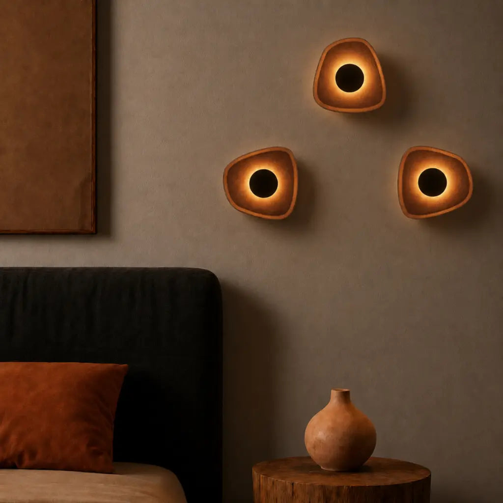 MORO LED Wall Light - Orange/Grey