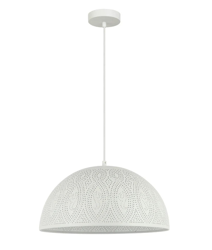 MARRAKESH: Bohemian Interior Dome Shape Pendant Lights - White
