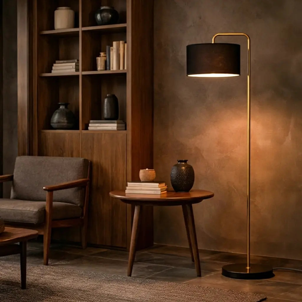 INGRID Floor Lamp -Gold/Black