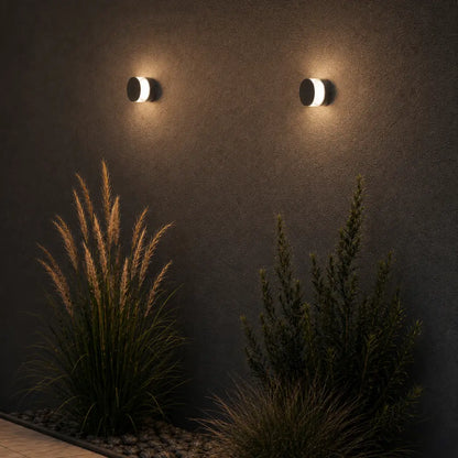 NORAL Exterior LED Wall Light - Black/Clear