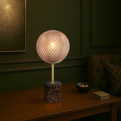 ELWICK Table Lamp - Brown/Amber