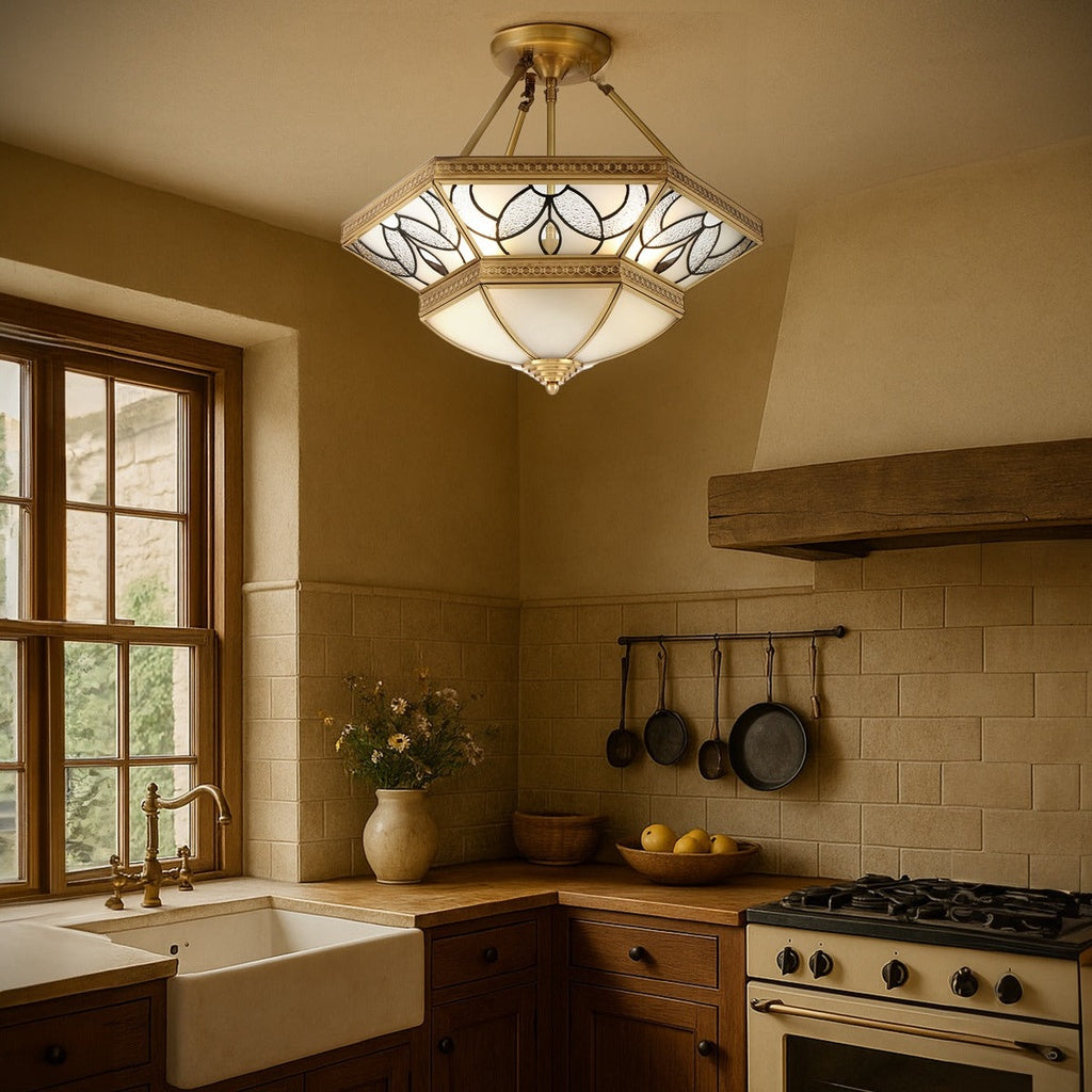 ORISTA Pendant Light CTC Ceiling Light - Brass/Frost