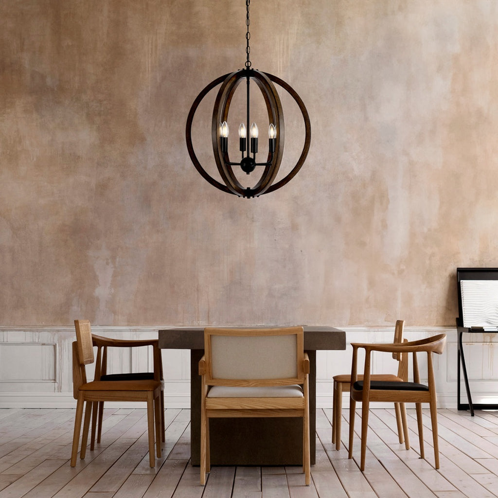 VESTAL 6 Pendant Light - Black
