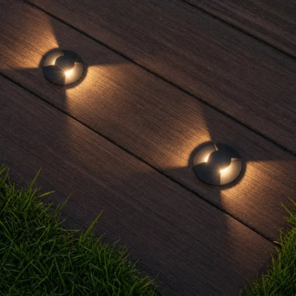 RAKER 24V 3W 2 Way Exterior LED Inground Light - Black