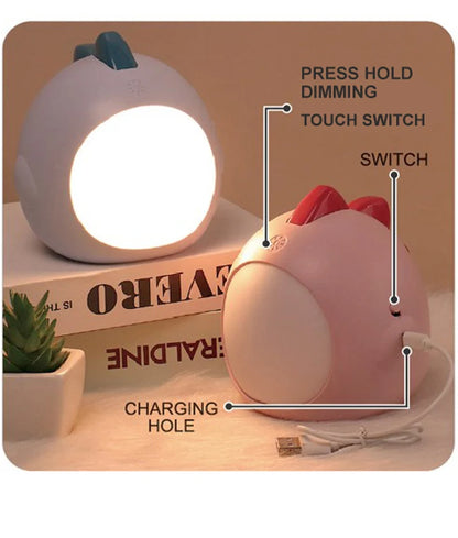 FRANGO: LED Tri-CCT Chicken Nightlight Dimmable USB DC 5V Rechargeable - Pink
