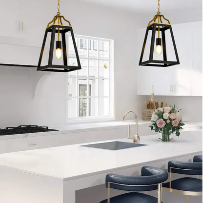 MONTEAL 1 Pendant Light – Antique Gold/Black