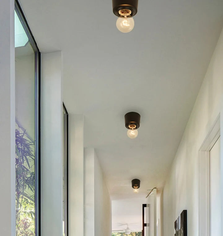 D.I.Y. Batten Fix Ceiling Light Cover - Black