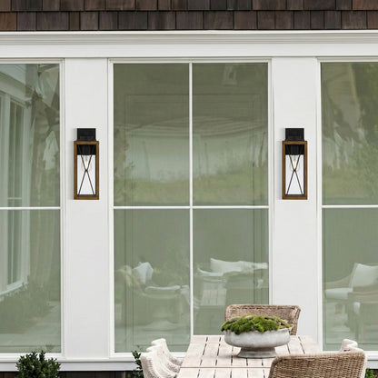MALLORY 40CM Exterior Wall Light Large - Black