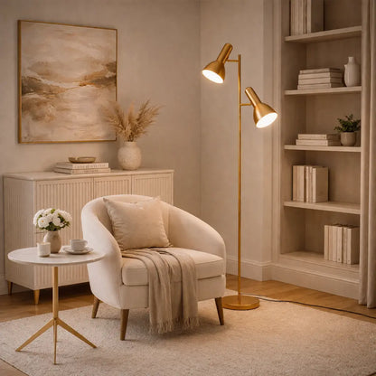 HYVIK Floor Lamp - Brass