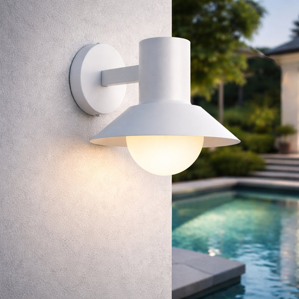 DELORE Exterior Wall Light - White