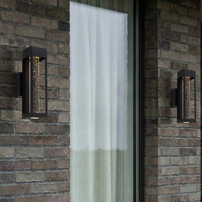 HOLLIS 35 Exterior LED Wall Light - Black