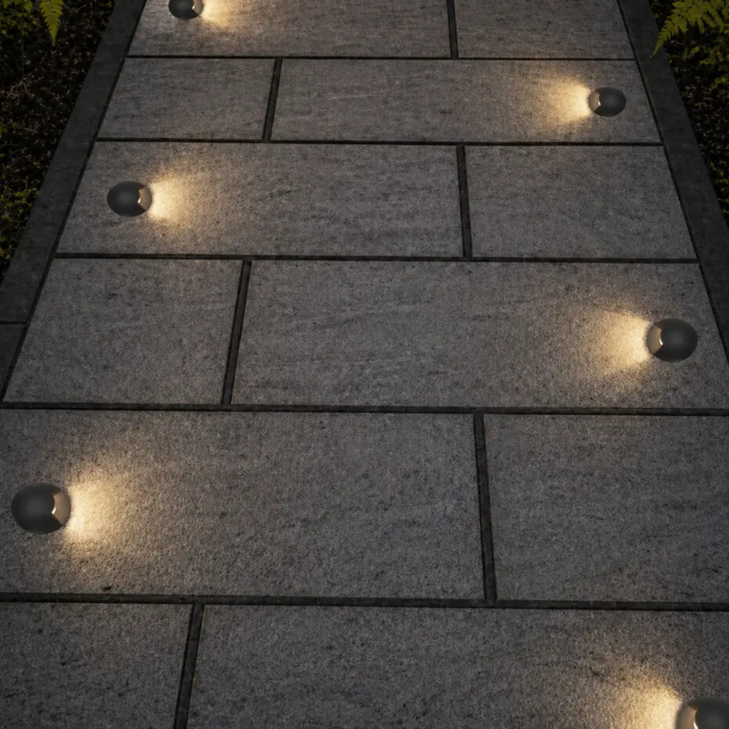 RAKER 24V 3W 1 Way Exterior LED Inground Light - Black