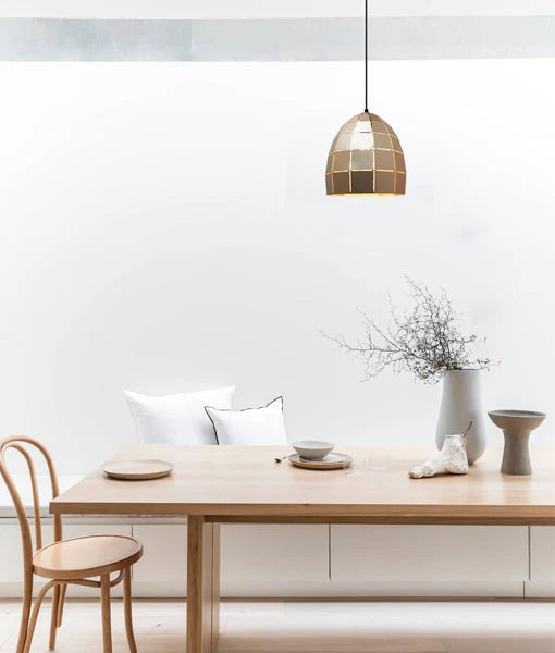 ARMIS4: Retro Tiled Ellipse Shape Pendant Lights - Coffee