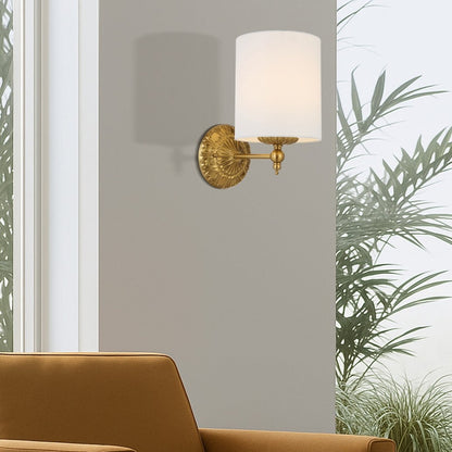 ARGOS Wall Light - Antique Gold/Ivory