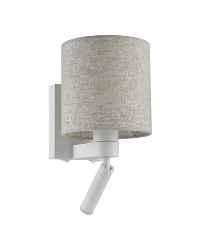 BRIGHTON: City Series E27 Interior Wall Lamp With Adjustable LED Reading Light - 3000K