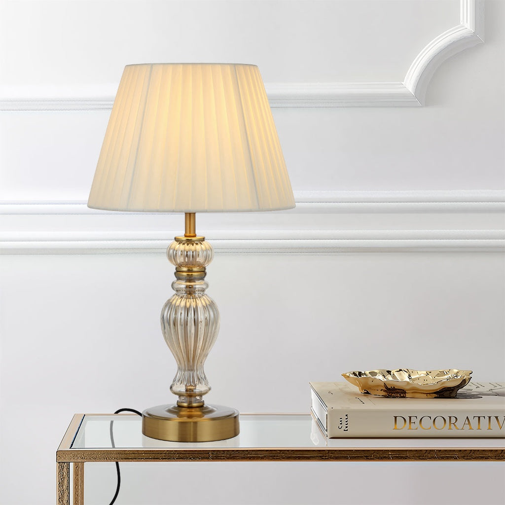 CADIZ Table Lamp - Antique Gold/Cream