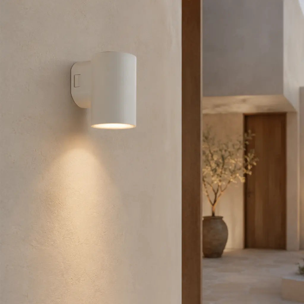STINA Single Exterior LED Wall Light - White
