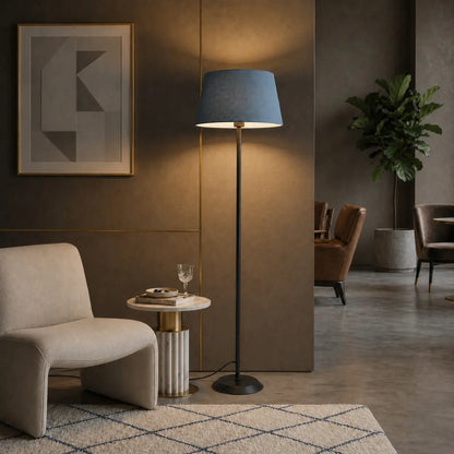 JAXON Floor Lamp - Black/Blue