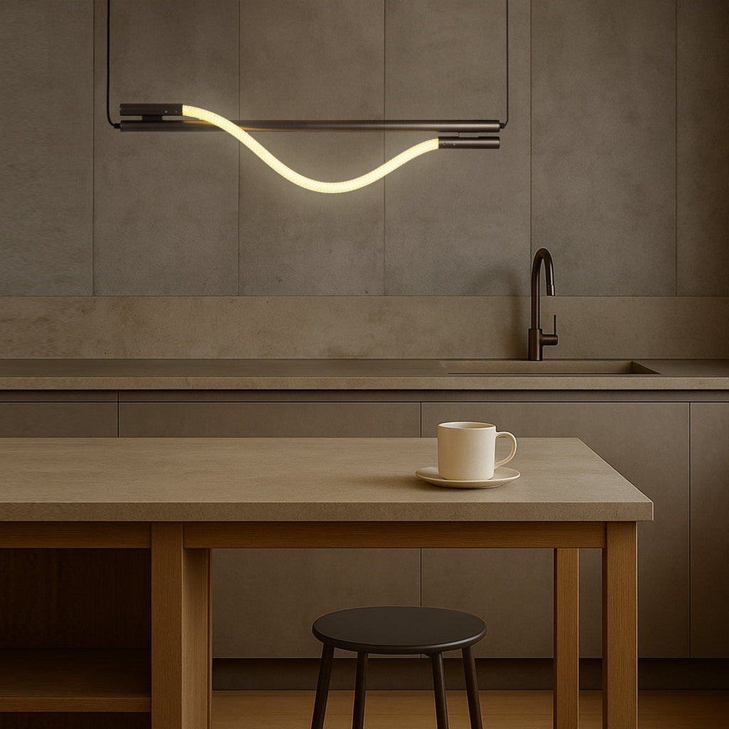 TAFT 75CM LED Pendant Light - Gun Metal