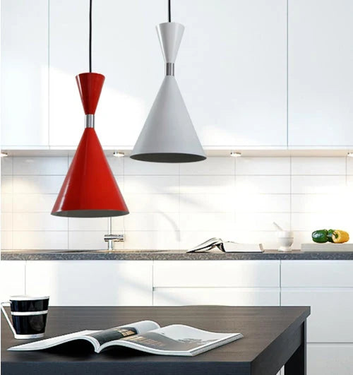 CLASSIC: Cone Shape Pendant Light - Red