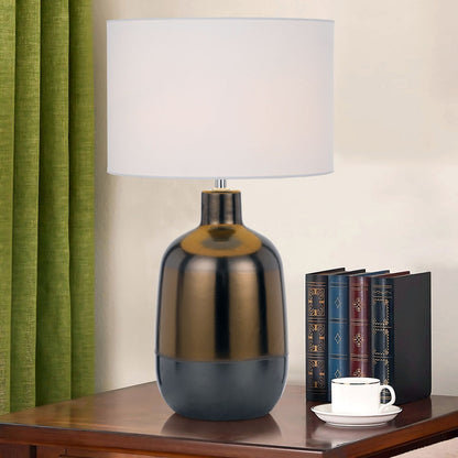 ARTHUR Ceramic Table Lamp - Bronze/White