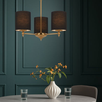 ARGOS 3 Pendant Light - Antique Gold/Black