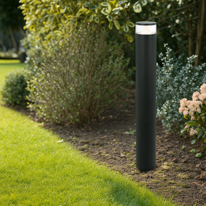 NORAL Exterior LED Bollard Light - Black/Clear