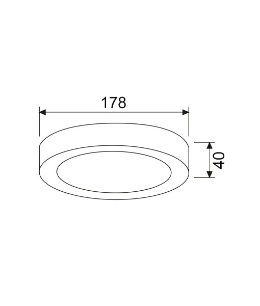 SURFACETRI: LED Dimmable Tri-CCT Surface Mounted Oyster Lights (Round) - 12W