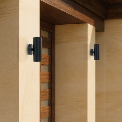 RIVA Single Exterior Wall Light - Black