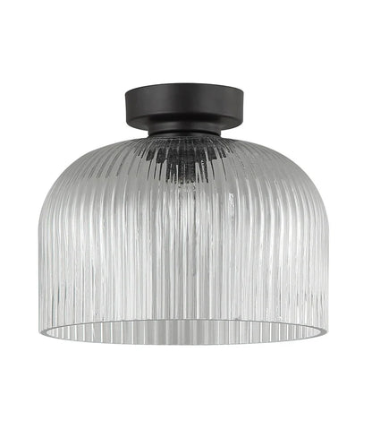 DIYVINTAJ: D.I.Y. Dome Ribbed Glass Batten Fix Ceiling Light - Clear