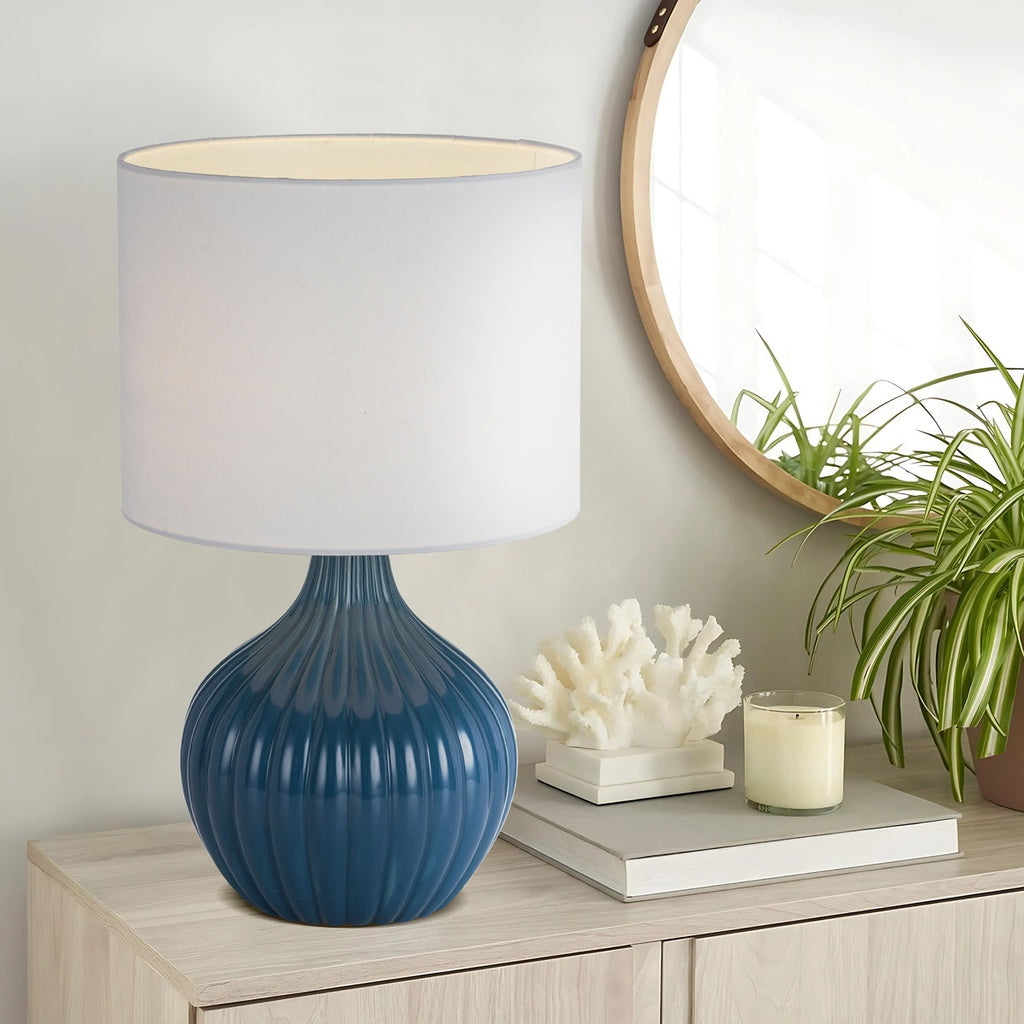 NORD Ceramic Table Lamp - Blue