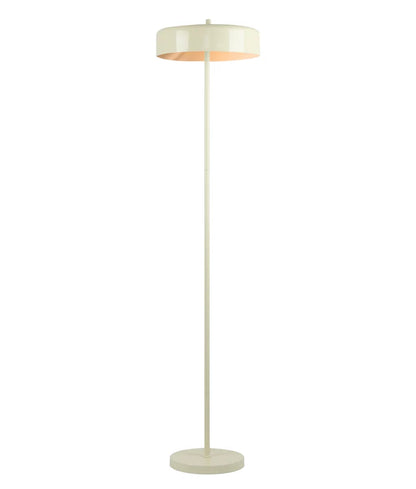 KELLO: Interior Drum Shade Floor Lamp - Glossy Cream