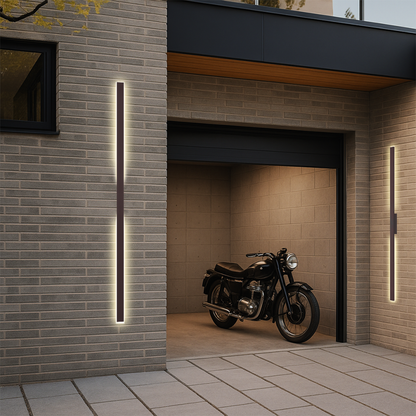 EBIZA 180CM Exterior LED Wall Light - Rust