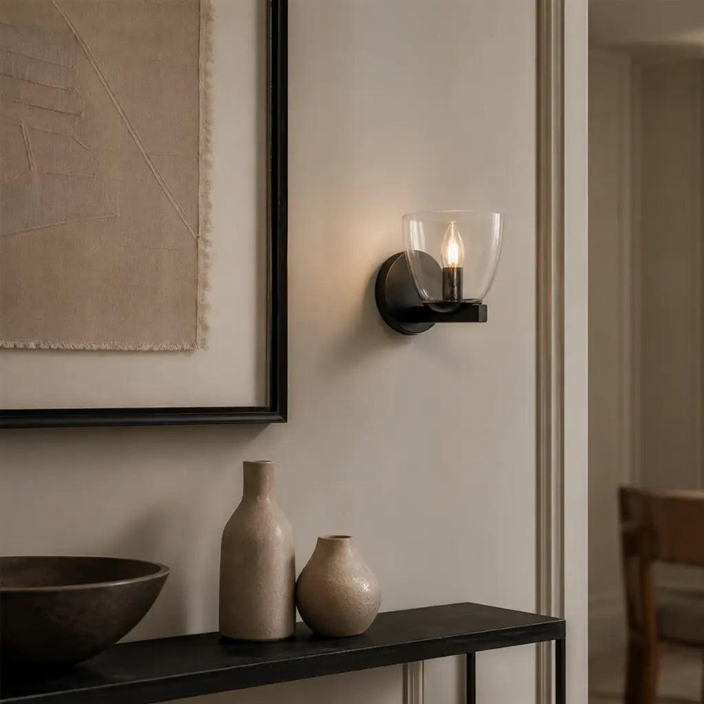 RADAM Single Wall Light - Black