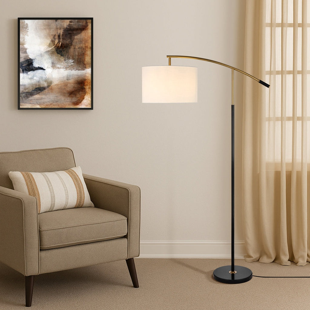 CRUZ Floor Lamp - Black/Ivory