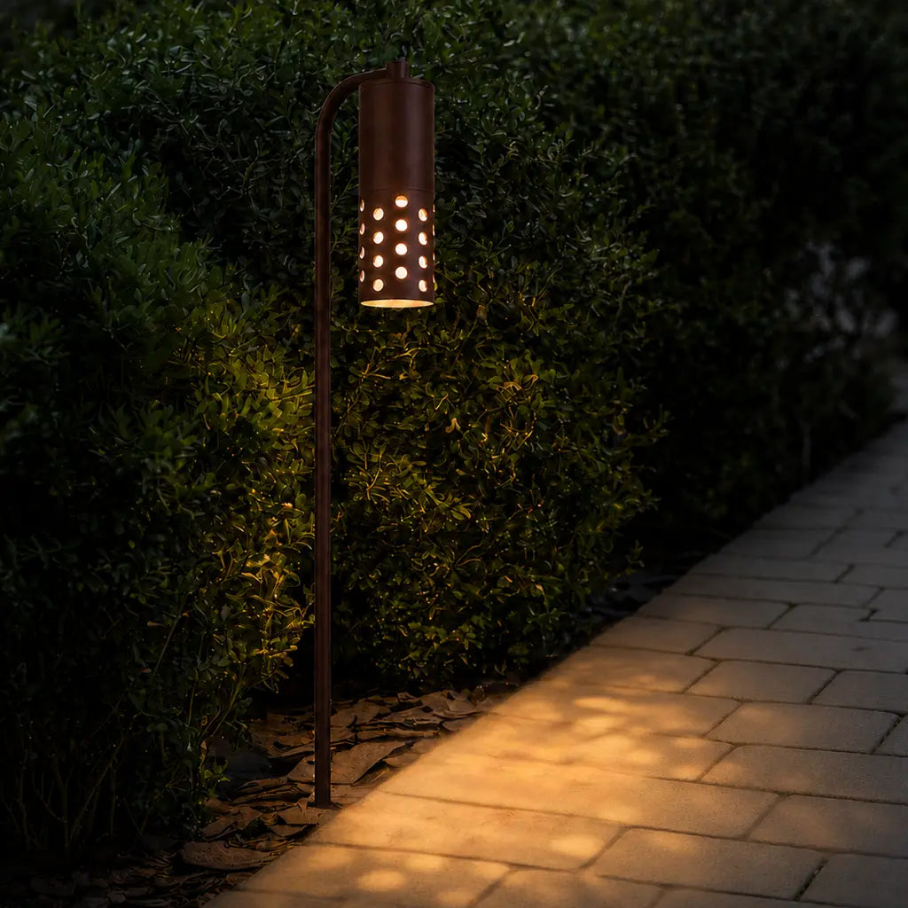 MANUS 24V MR16 Exterior LED Post Spike Light - Corten