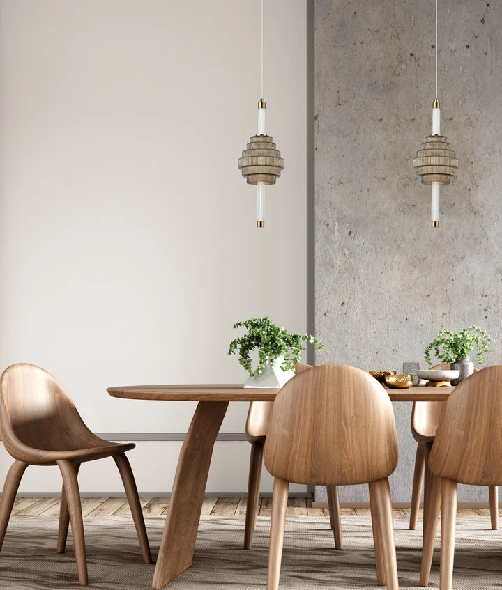 WAND: Interior LED Tri-CCT Spinning Top Pendant Lights IP20 - Amber