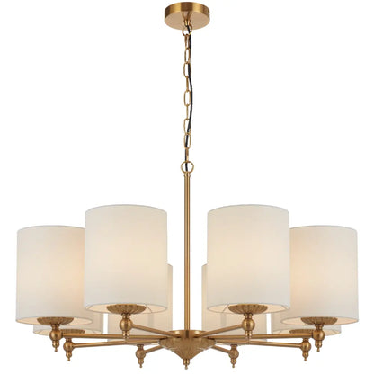 ARGOS 8 Pendant Light - Antique Gold/Ivory