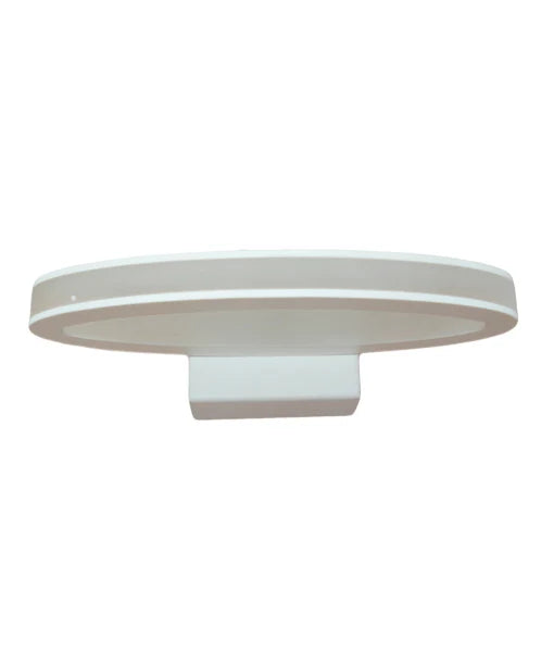 ATHENS: City Series LED Interior Matte White Oval 1 Way Wall Light
