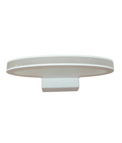 ATHENS: City Series LED Interior Matte White Oval 1 Way Wall Light