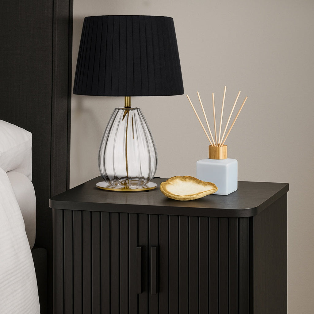 VEANA Table Lamp - Clear/Black