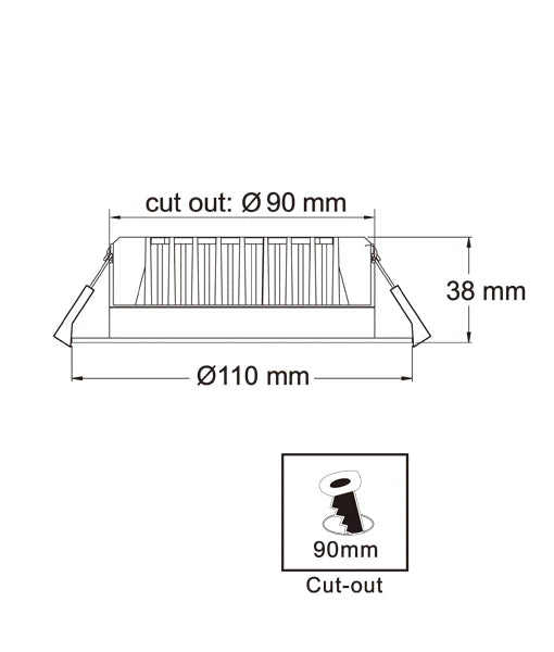 MOTION: LED Recessed Motion Sensor Downlight - 15W/3000K