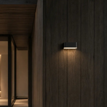 ZIRON 10CM Exterior LED Wall Light Small - Black
