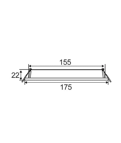 SLICKTRI: LED Dimmable Ultra Slim Tri-CCT Recessed Downlights (Round) - 12W