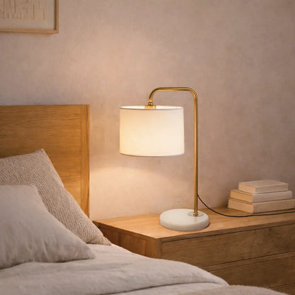 INGRID Table Lamp -Gold/White