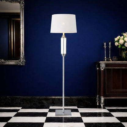 DORCEL Floor Lamp - Nickel/Clear