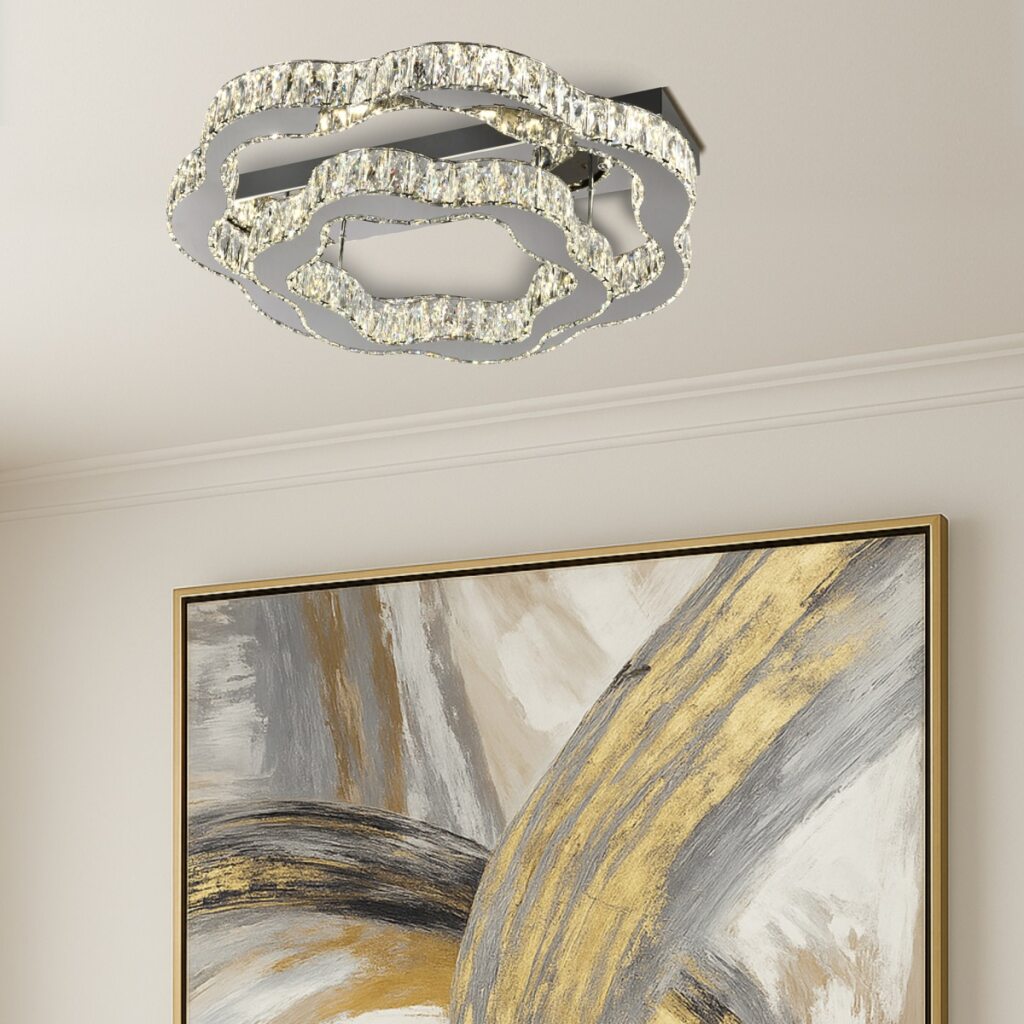 JURA 2 Ring CTC Ceiling Light - Chrome