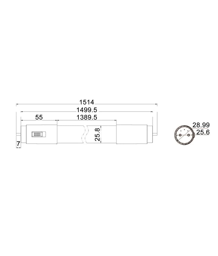 T8 LED Tri-CCT Tubes - Length: 1514mm (5ft / 24W)